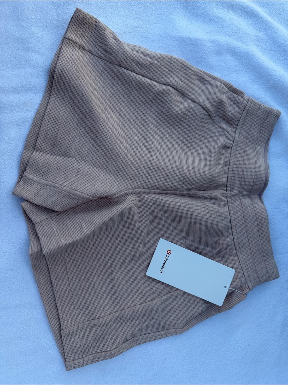 lululemon athletica Women’s High-Rise Knit Shorts in Taupe